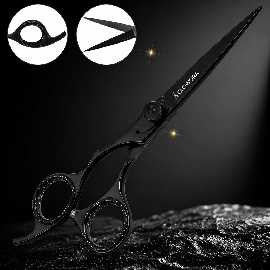 Professional Hair Cutting Scissor With Razor Edge. Multicolor Coating SSB-101-1041 Also available in Satin Finish, Mirror Finish, Full Gold and Any Color. 5 inch, 5.5 inch, 6 inch, 6.5 inch, 7 inch